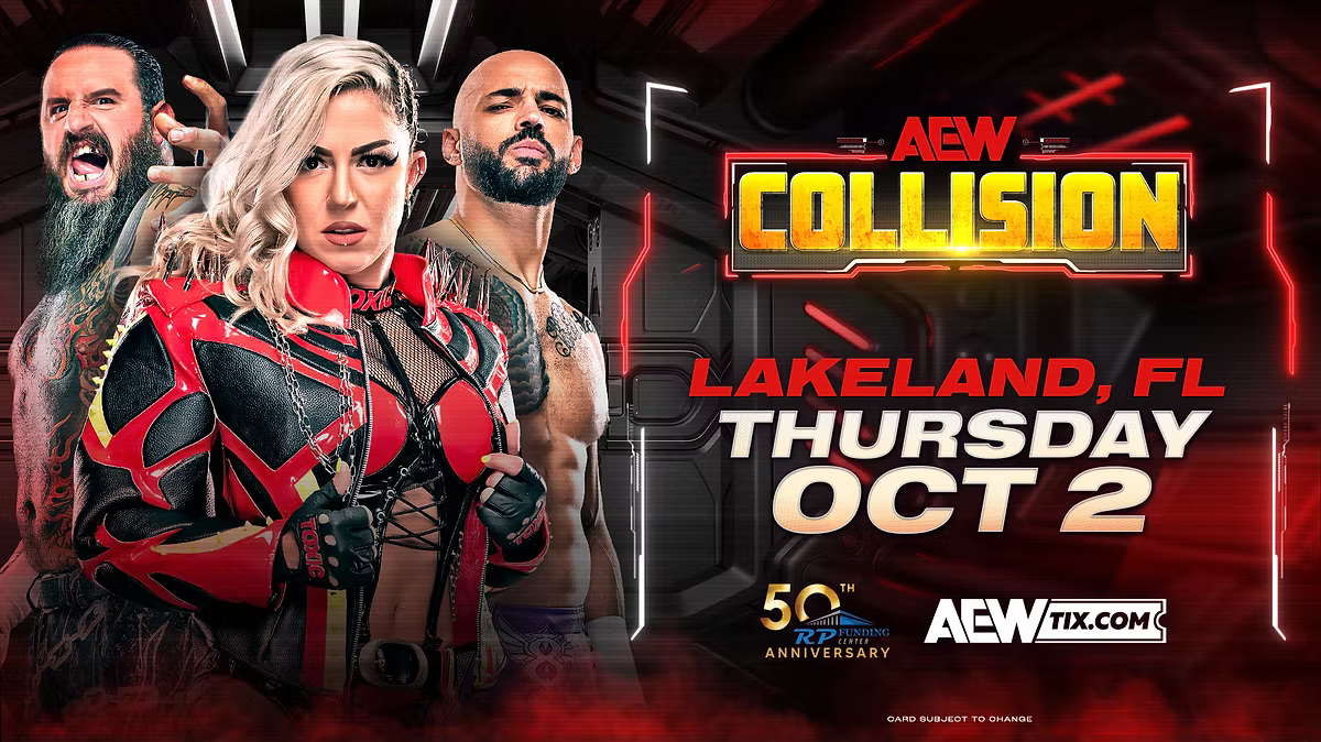 AEW Collision spoilers from Lakeland, Florida