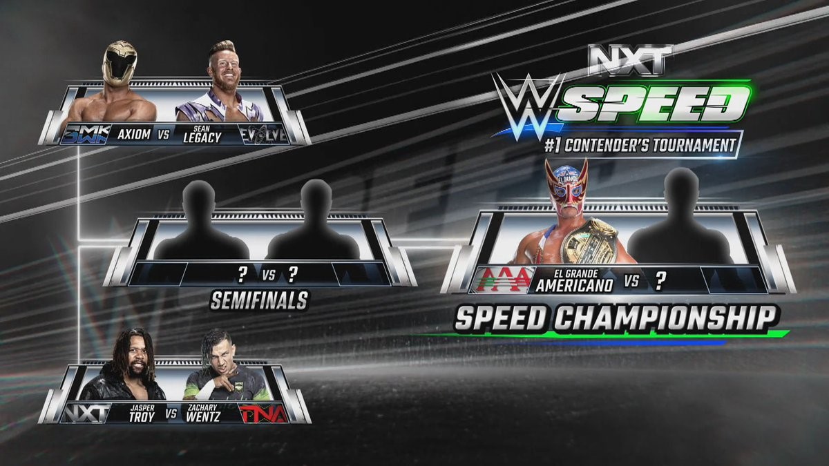 Two wrestlers advance in WWE Speed title tournament