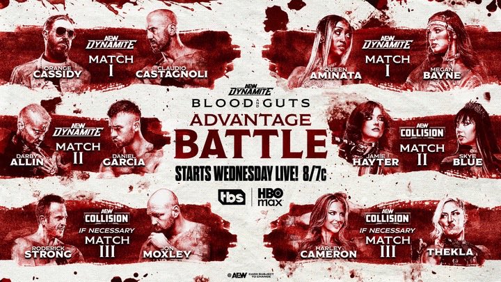 Blood & Guts Advantage Battle series announced for AEW Dynamite & Collision