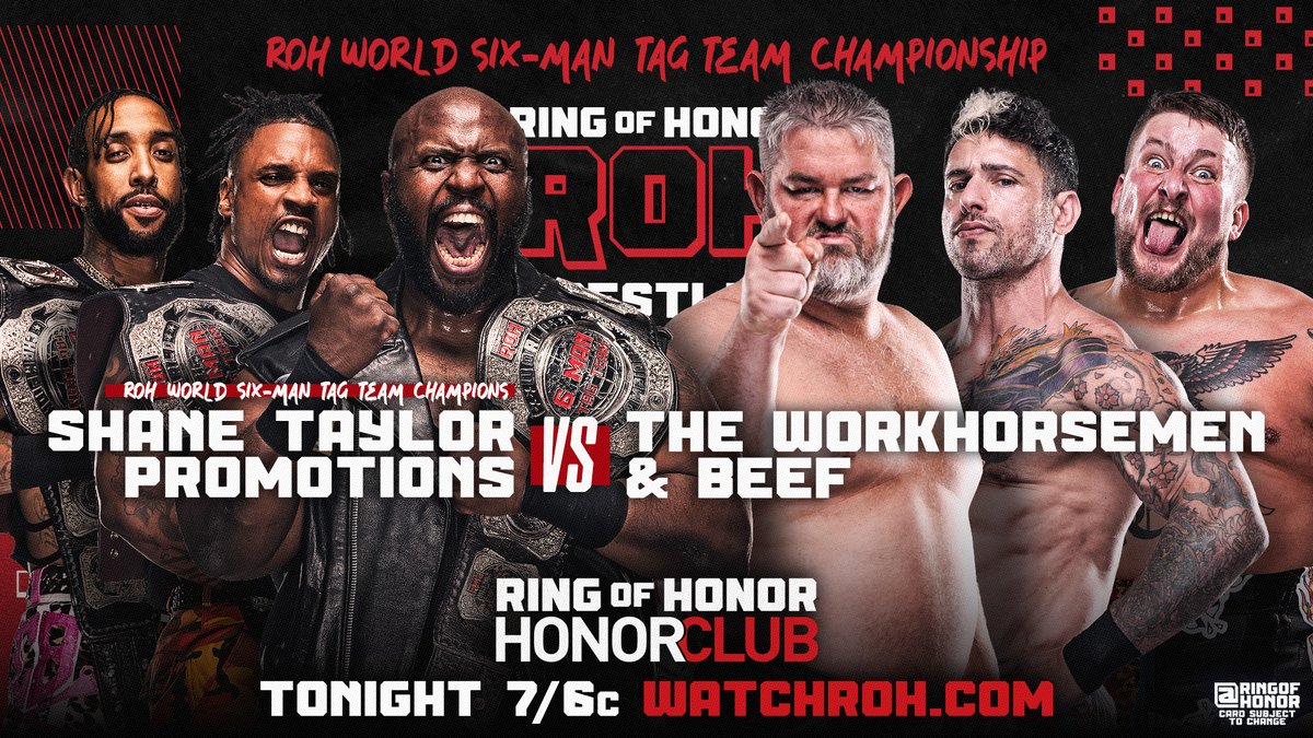 Ring of Honor TV live results: Six-Man Tag Team title match