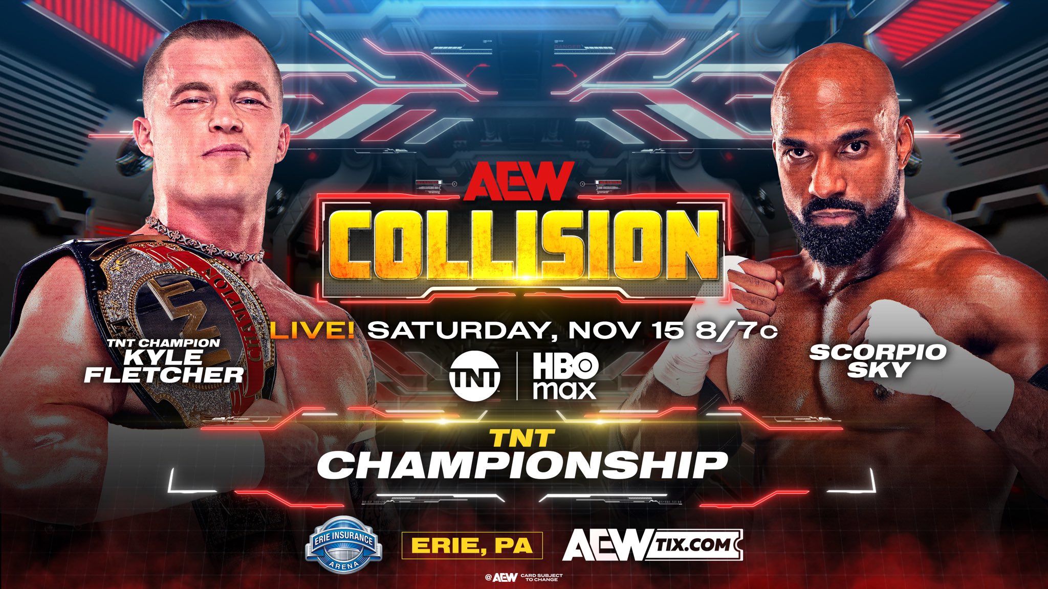 TNT title match part of updated AEW Collision lineup