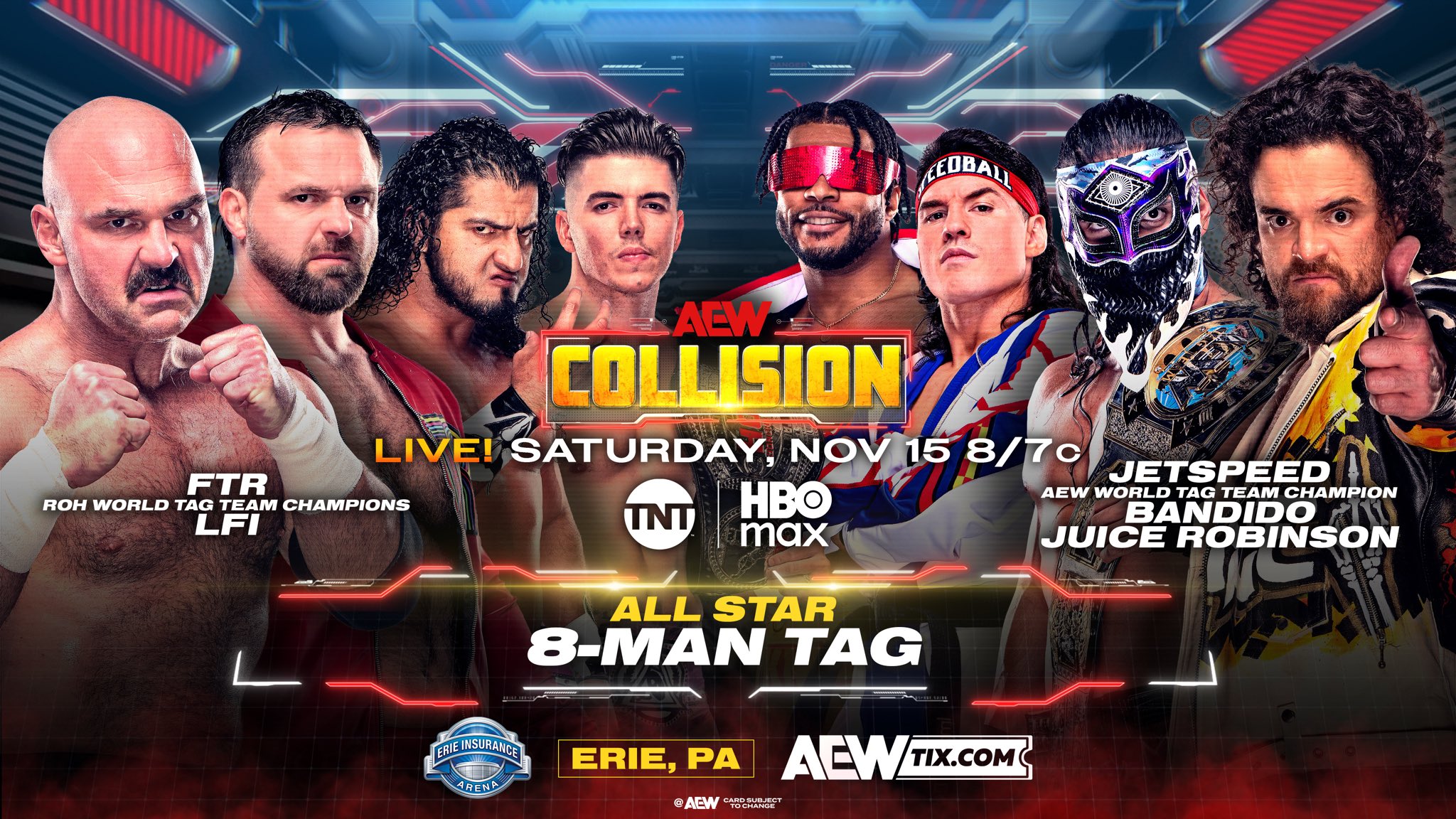 AEW Collision live results: All star eight-man tag team match, TNT title defense