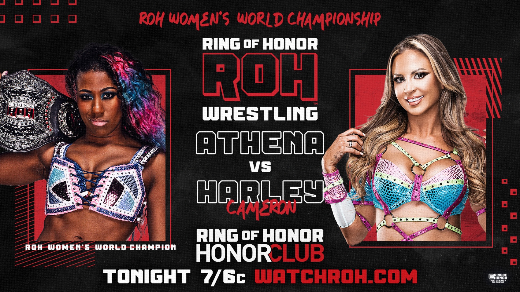 Ring of Honor TV live results: Athena vs. Harley Cameron title defense