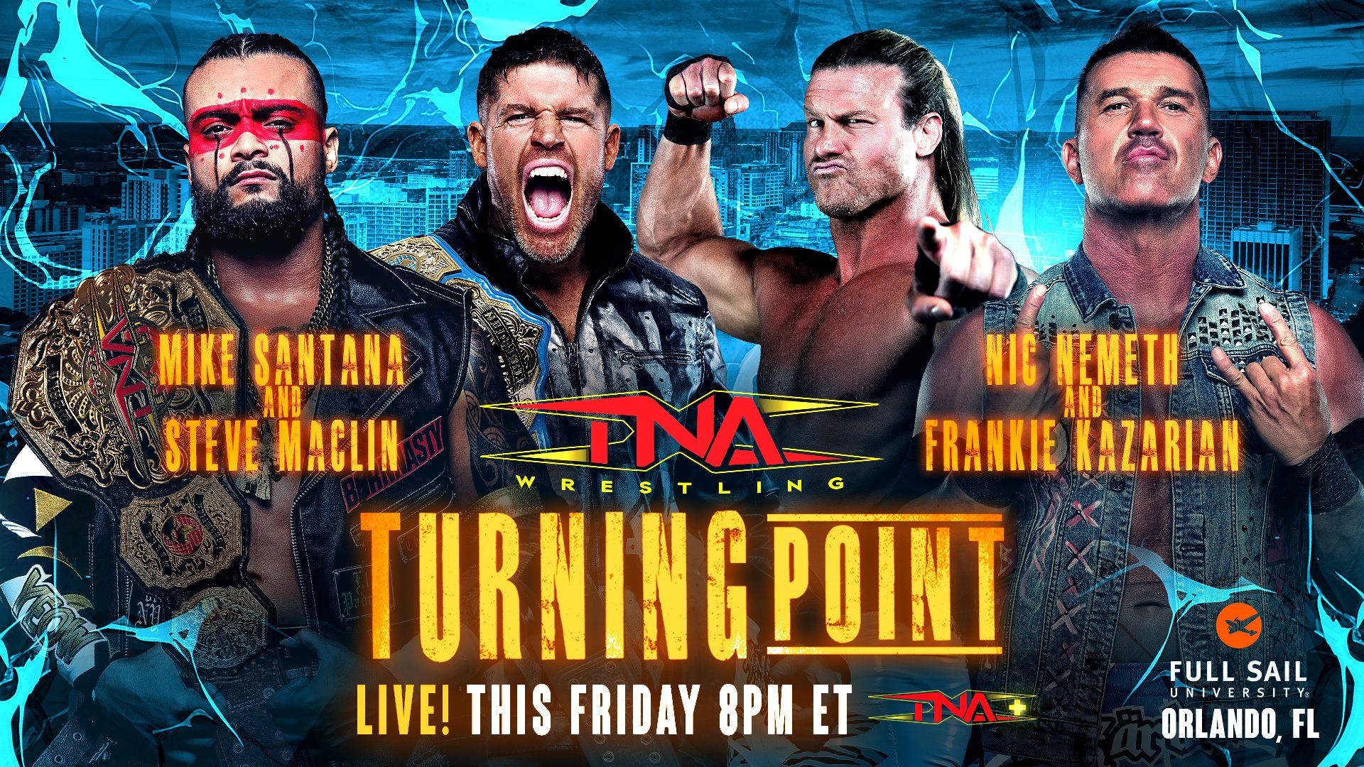 TNA Turning Point live results: Kazarian & Nemeth vs. Santana & Maclin