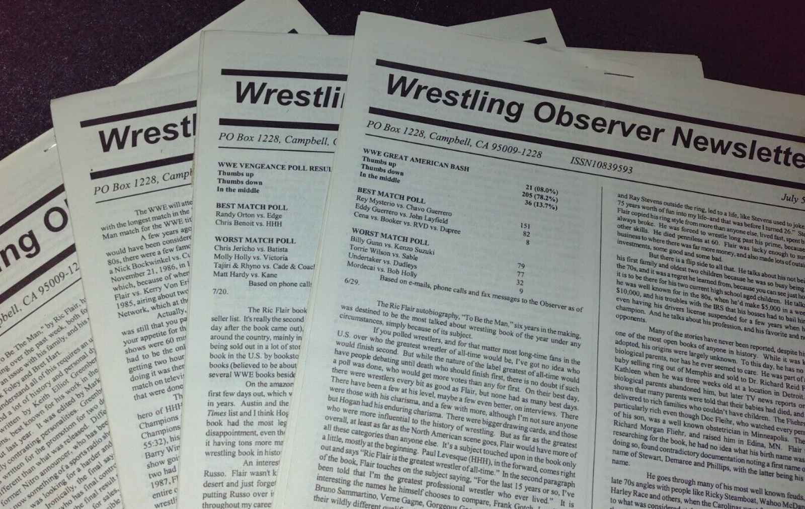 An update on this morning’s Wrestling Observer Radio