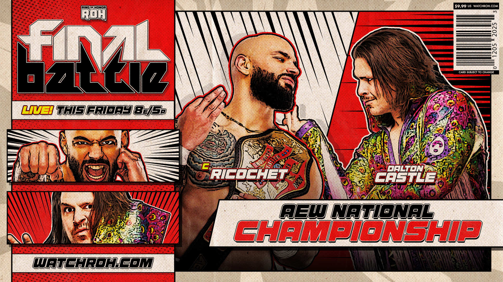 Ricochet’s challenger for ROH Final Battle revealed