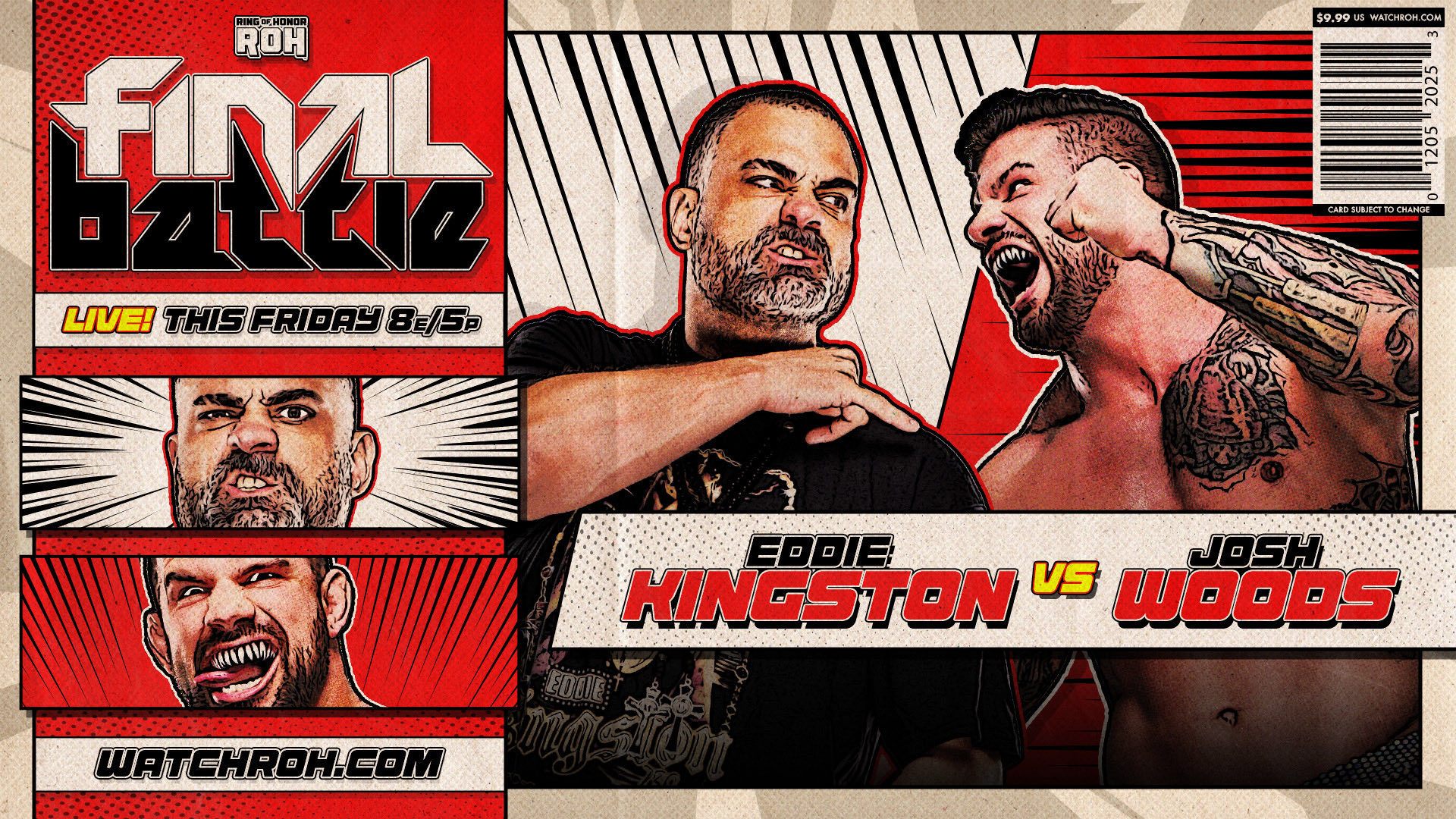 New ROH Final Battle matches added