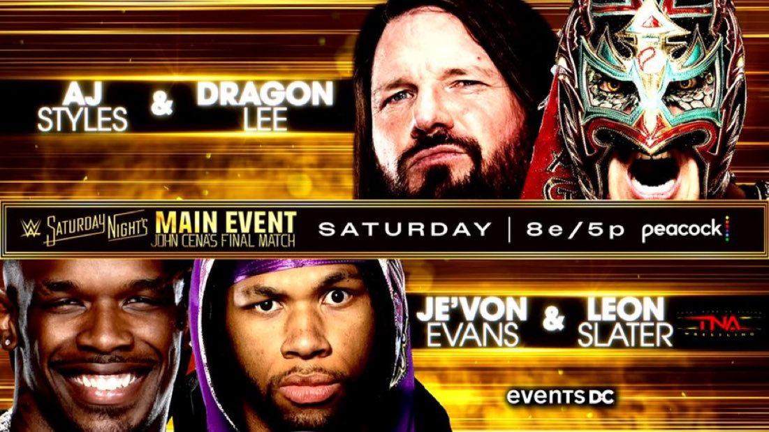 Interpromotional tag team match added to WWE Saturday Night’s Main Event