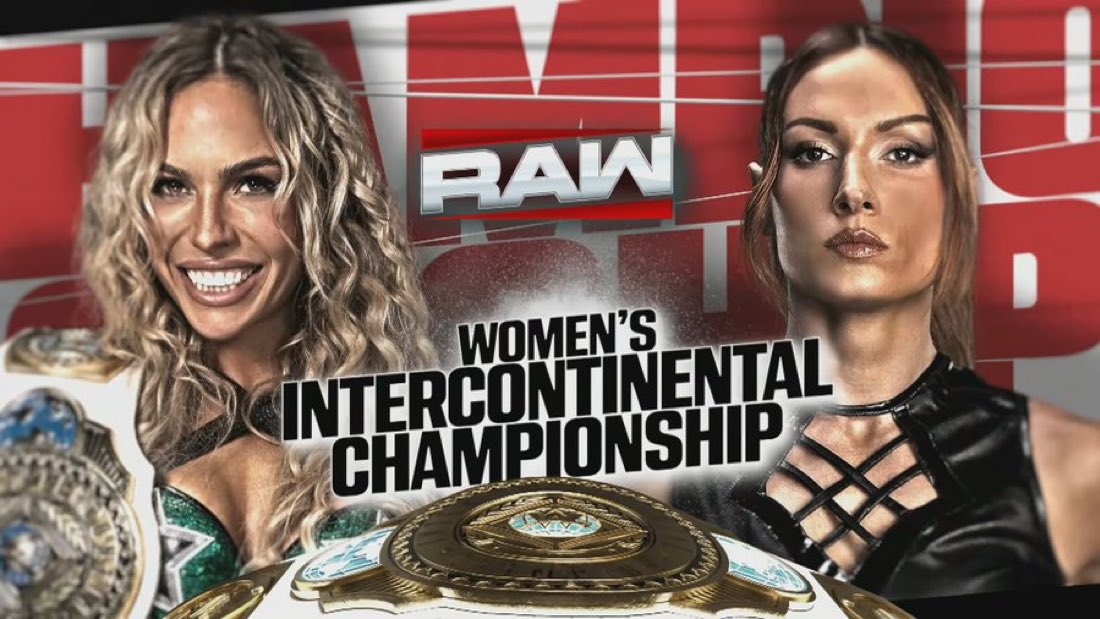 Women’s Intercontinental title rematch set for first WWE Raw of 2026
