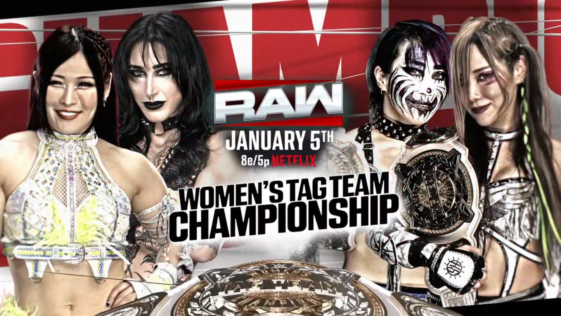 Women’s Tag Team title match set for first WWE Raw of 2026