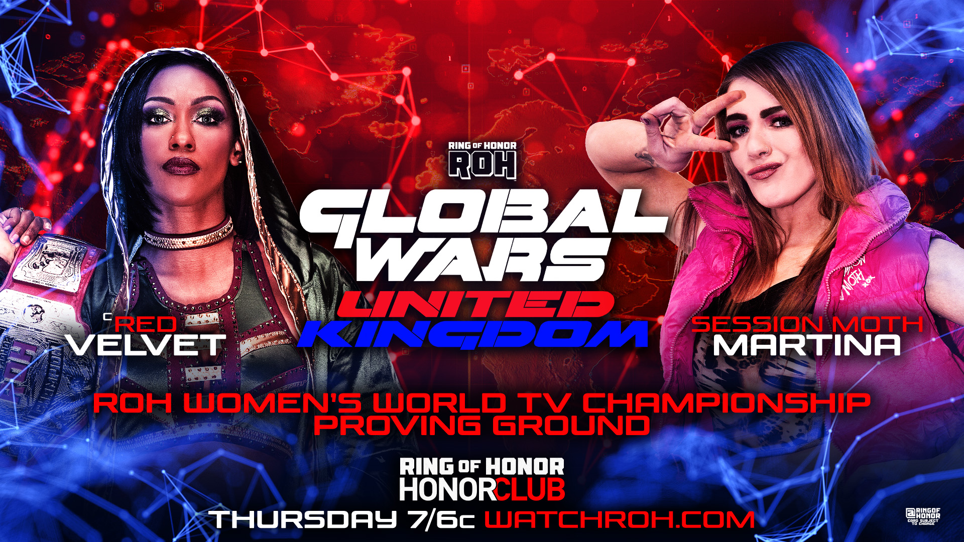 ROH Global Wars UK live results: Red Velvet, Alex Windsor, Michael Oku in action