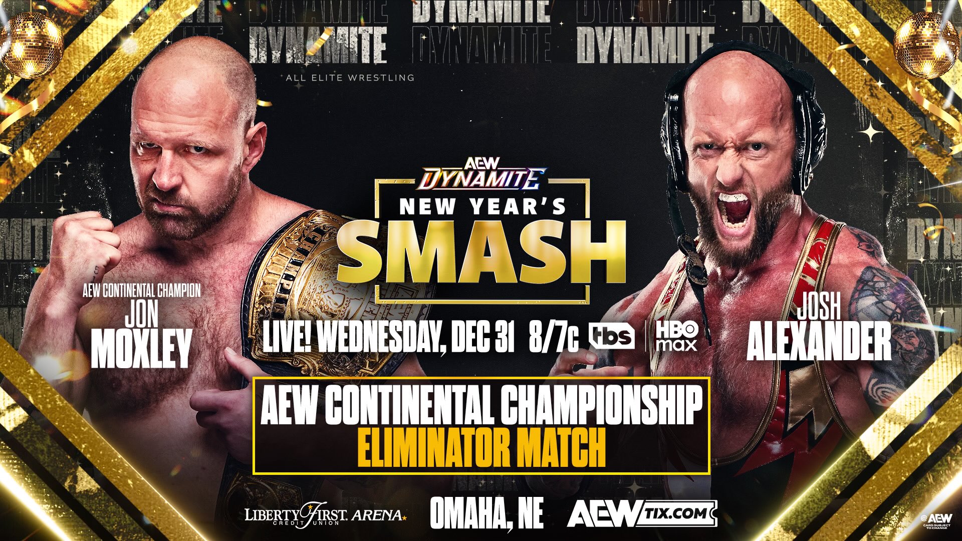 Continental title eliminator match set for AEW Dynamtie New Year’s Smash