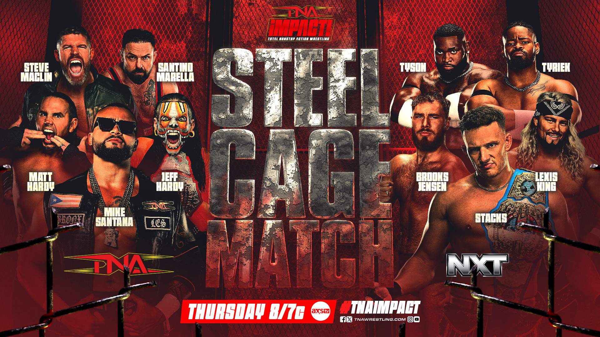 TNA Impact results: Team NXT vs. Team TNA steel cage match