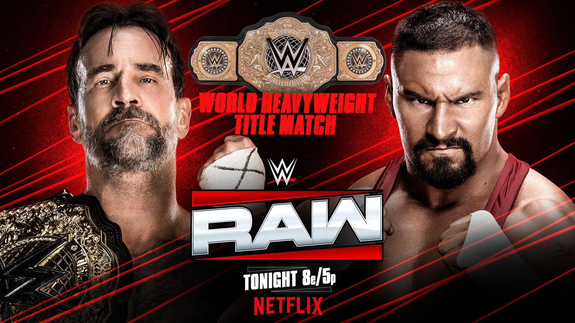 WWE Raw live results: CM Punk vs. Bron Breakker World title match