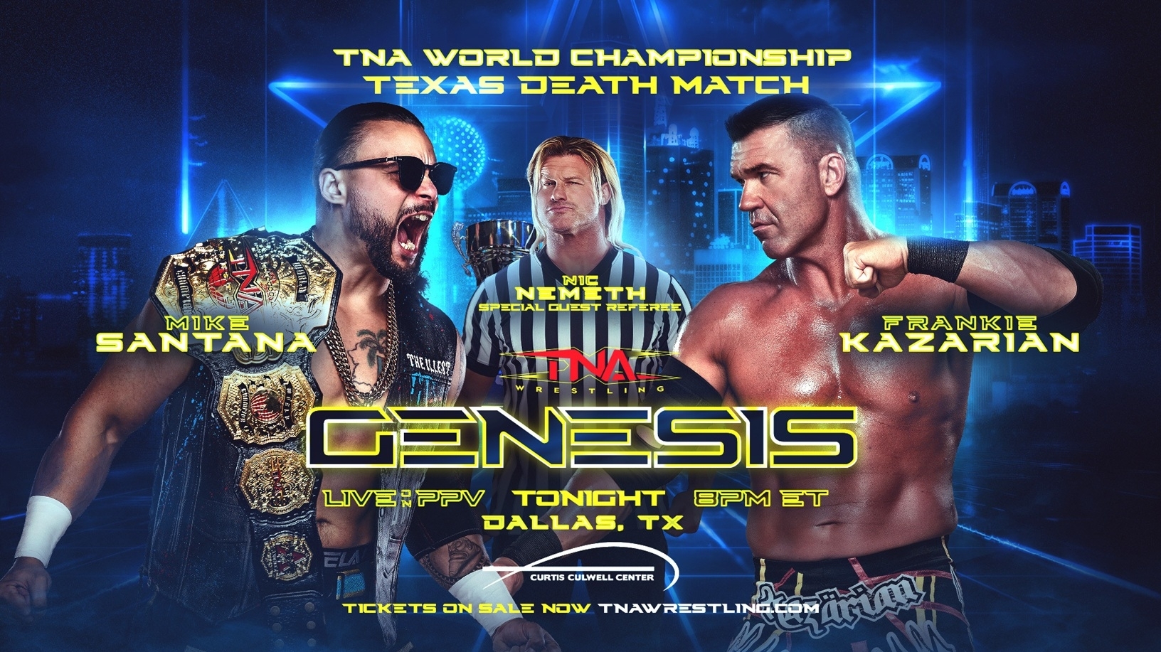 TNA Genesis live results: Mike Santana vs. Frankie Kazarian Texas Death match