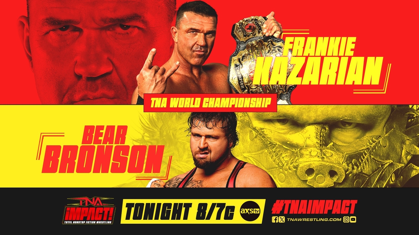 TNA Impact live results: Frankie Kazarian vs. Bear Bronson World title match