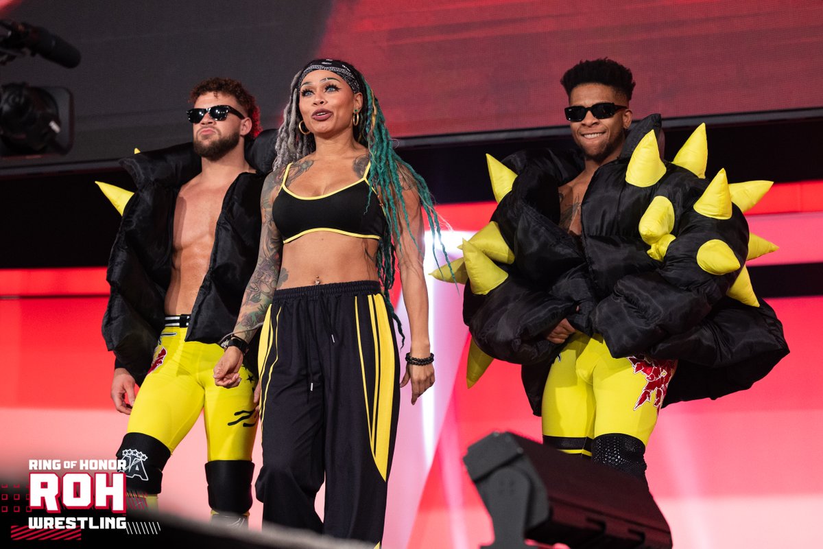 Lacey Lane aligns with Lio Rush and Action Andretti in ROH