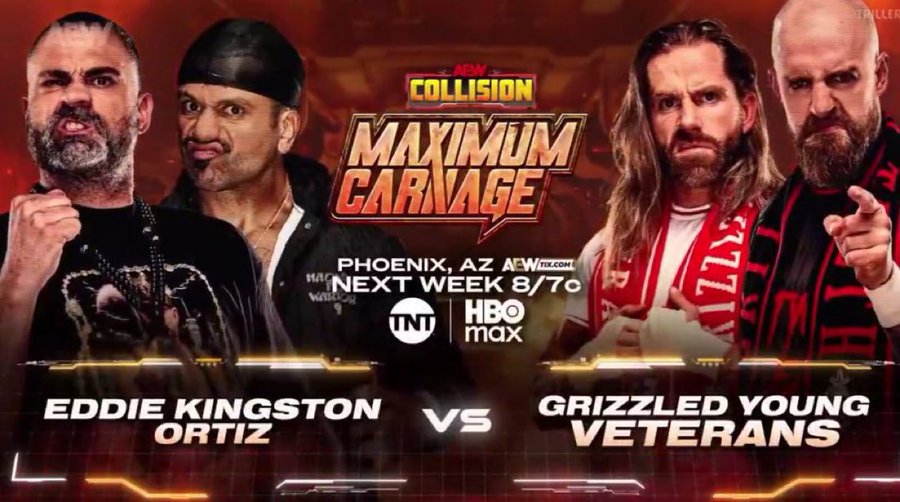 Tag team match set for AEW Collision Maximum Carnage