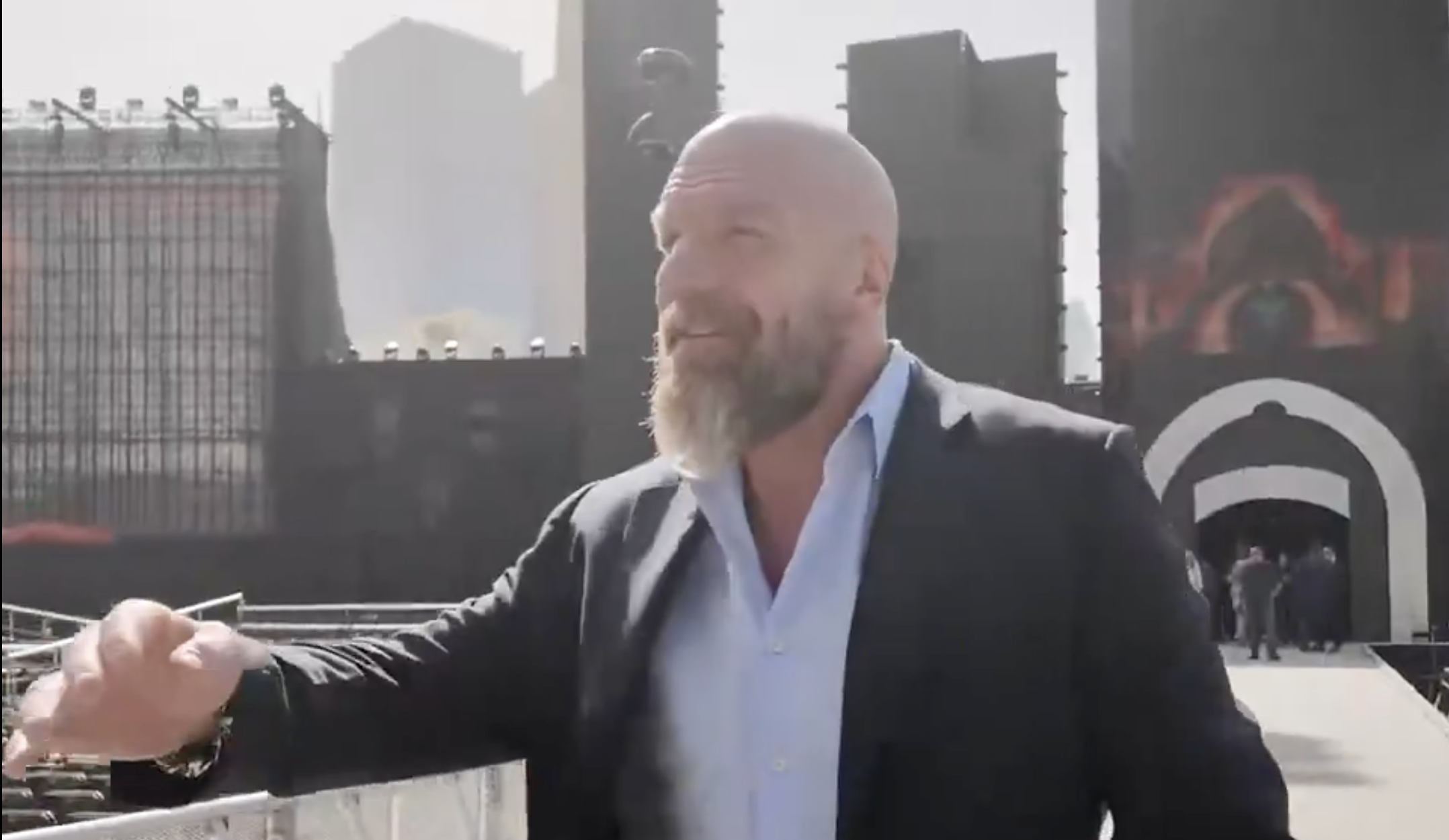 Triple H on temporary venue hosting WWE Royal Rumble: ‘Not bad for a month’