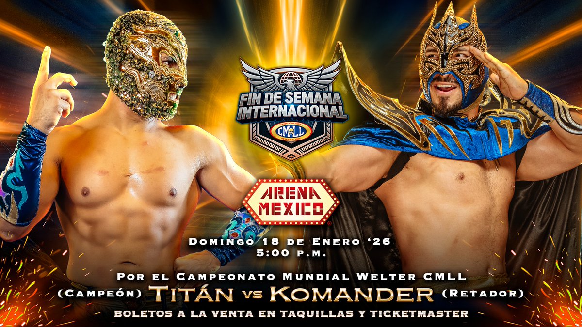AEW’s Komander to challenge Titan in CMLL