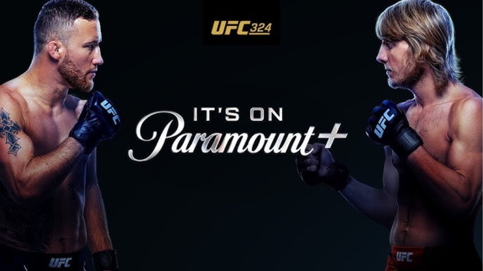 UFC 324 Poster Gaethje vs Pimblett Paramount+