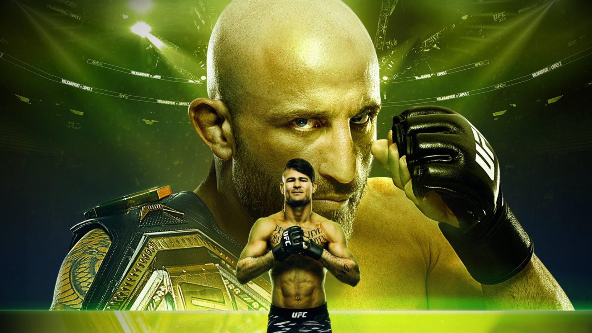 UFC 325 Green Main Event Poster