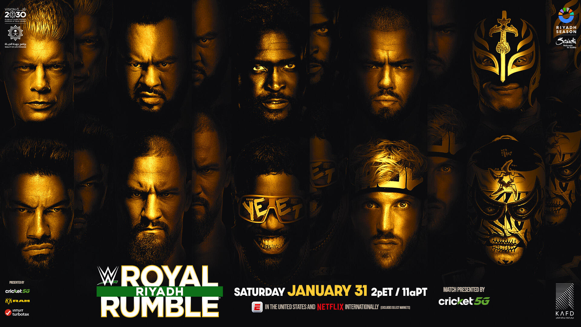 WWE Royal Rumble: Men’s entrant order and eliminations
