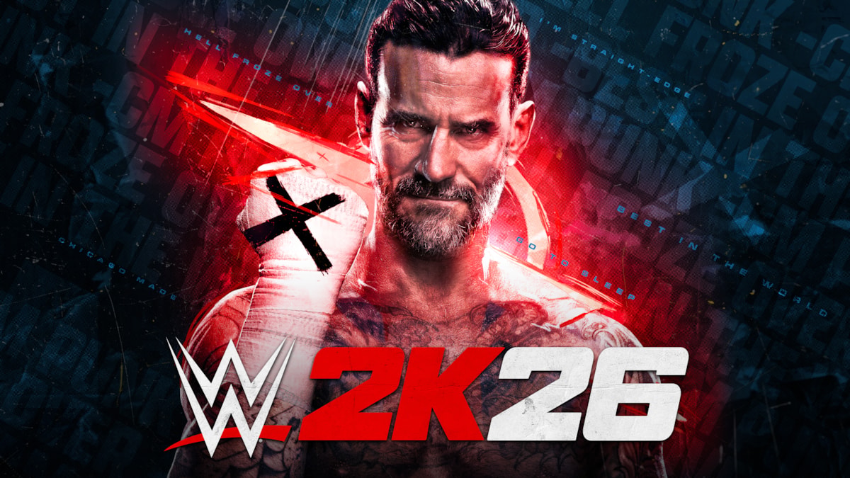 WWE 2K26 CM Punk poster