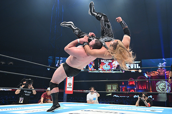 NJPW rookie Aaron Wolf pays homage to Kurt Angle with move name