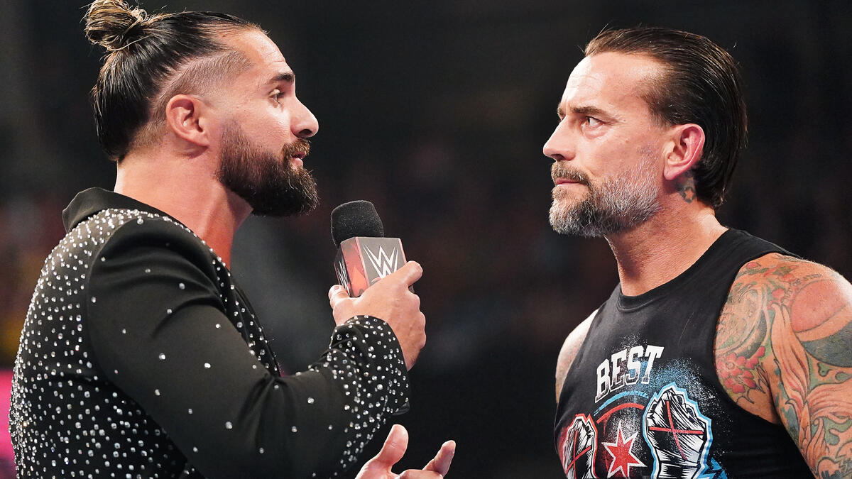 CM Punk Seth Rollins WWE