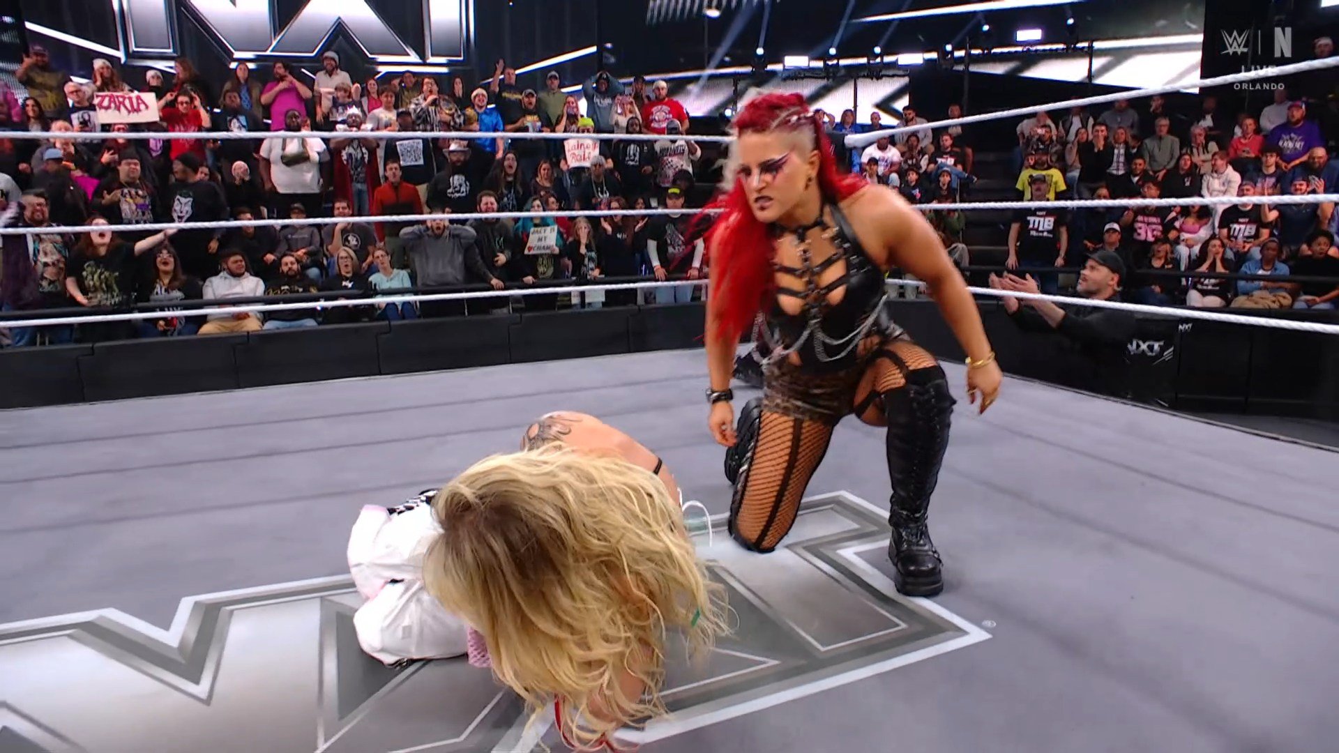 Zaria turns against Sol Ruca on WWE NXT