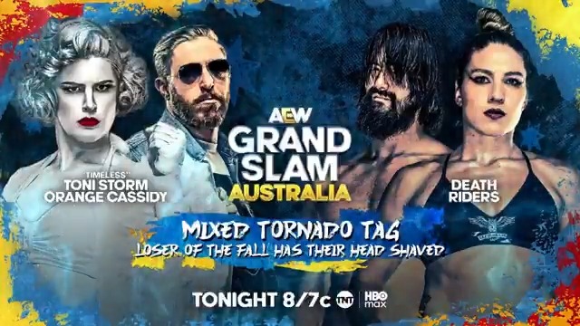 Result of AEW Grand Slam Australia hair vs. hair tag match