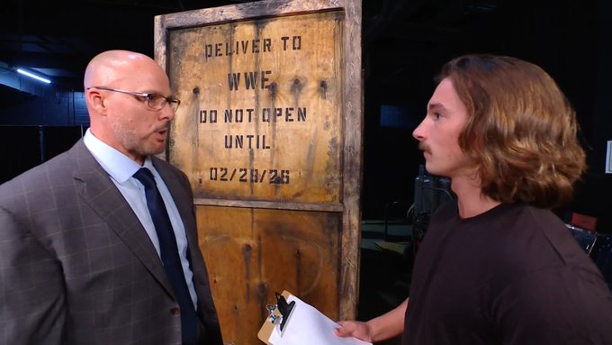 WWE teases mystery crate to be opened at Elimination Chamber
