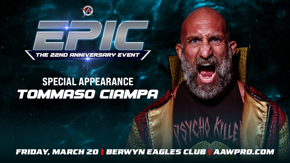 AEW TNT Champion Tommaso Ciampa announced for indie appearance