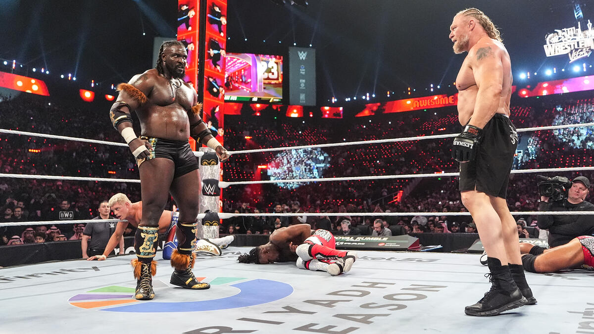 Oba Femi says Brock Lesnar WWE Royal Rumble faceoff was a ‘teaser’