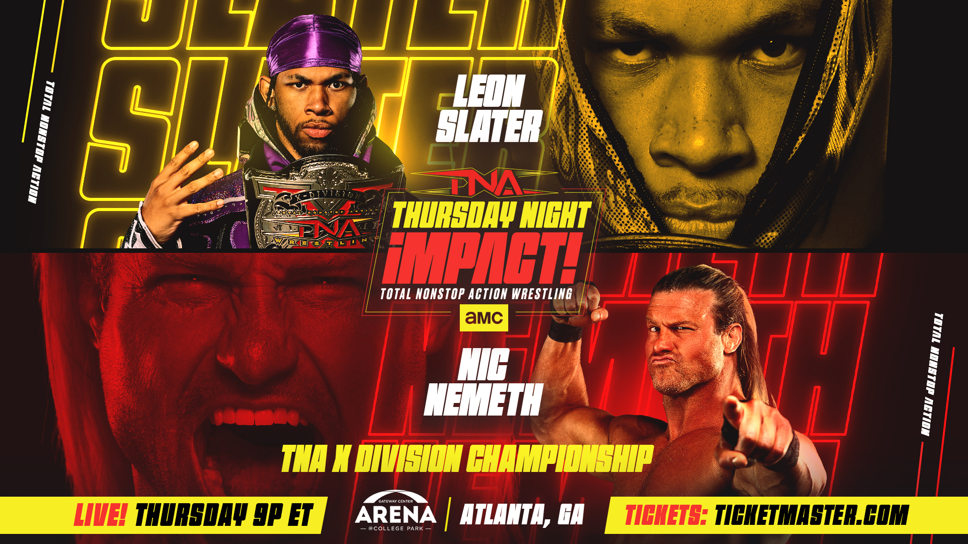TNA Impact live results: Leon Slater defends X-Division title vs. Nic Nemeth