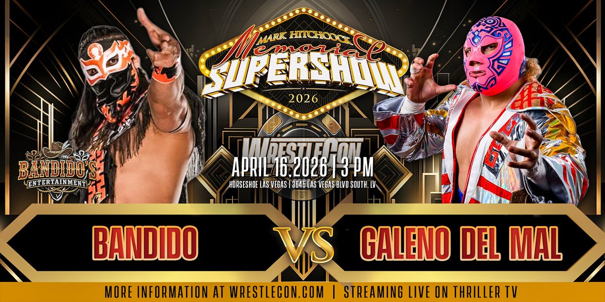 Bandido match announced for WrestleCon SuperShow
