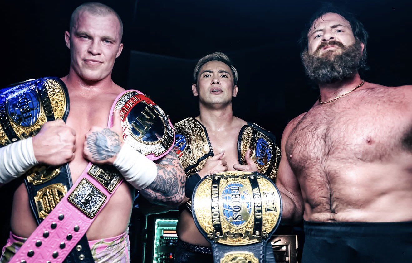Kazuchika Okada, Kyle Fletcher & Mark Davis