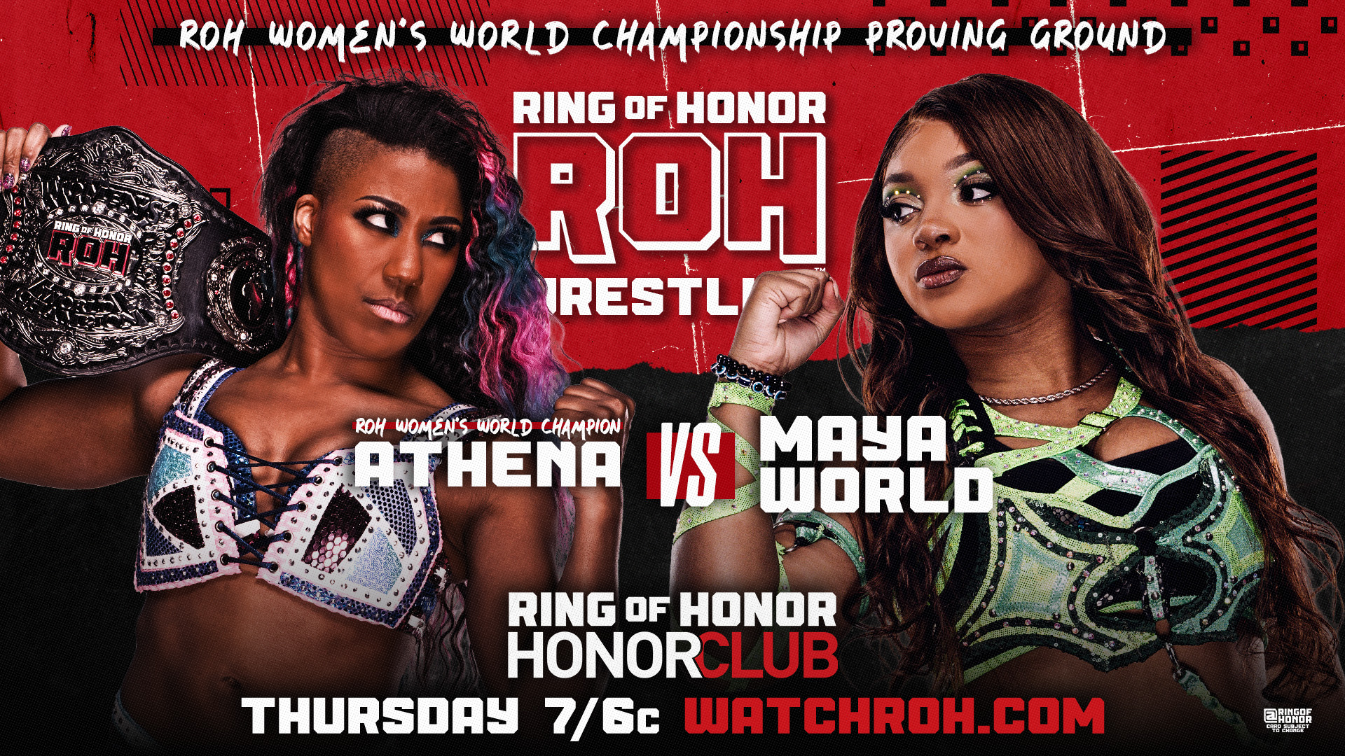 ROH TV live results: Athena vs. Maya World