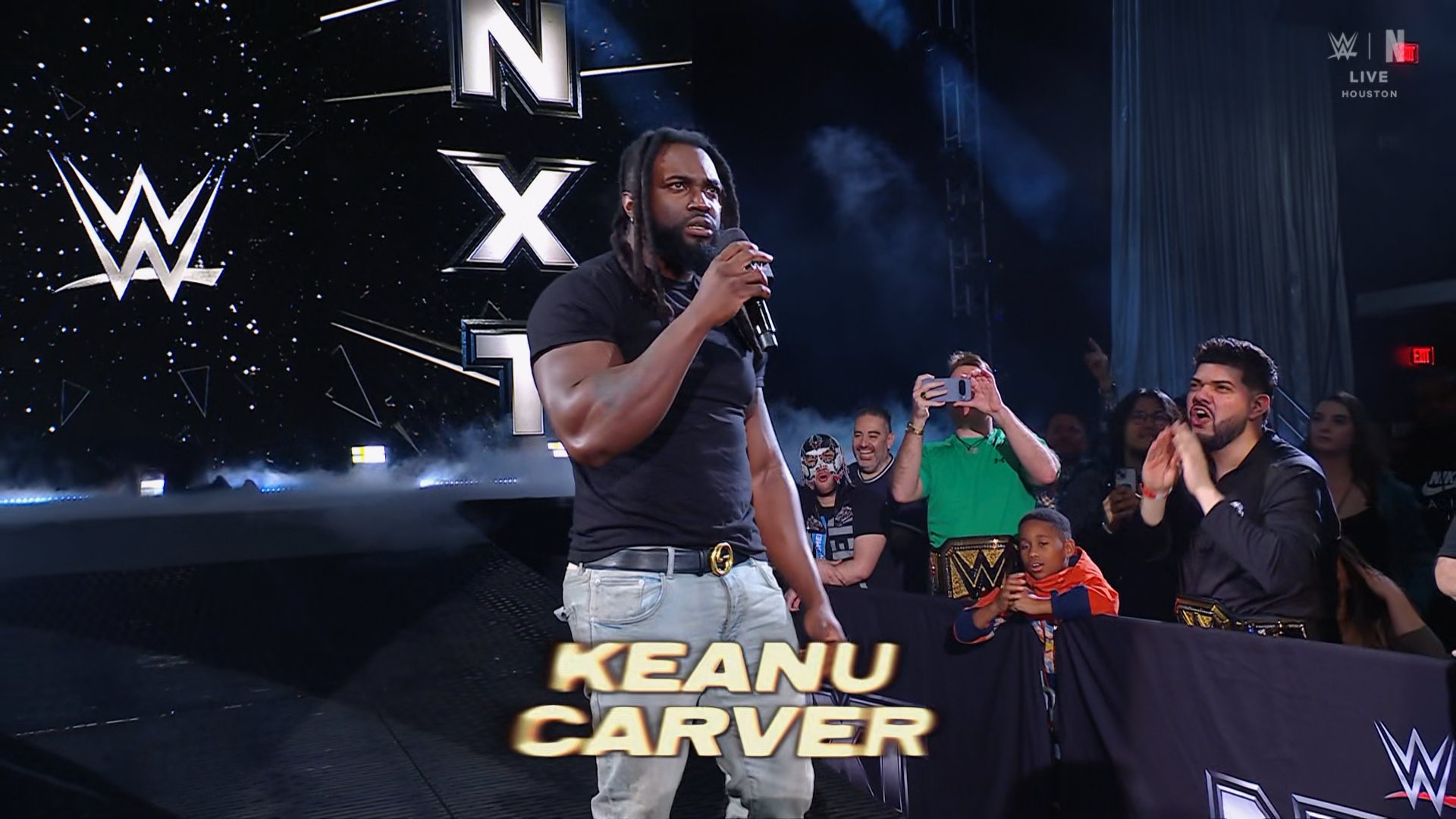 Keanu Carver interrupts Booker T Appreciation Night on WWE NXT