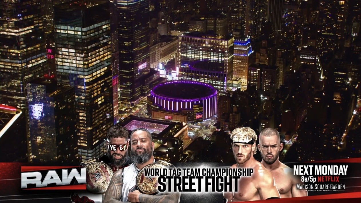 Two title matches booked for next WWE Raw