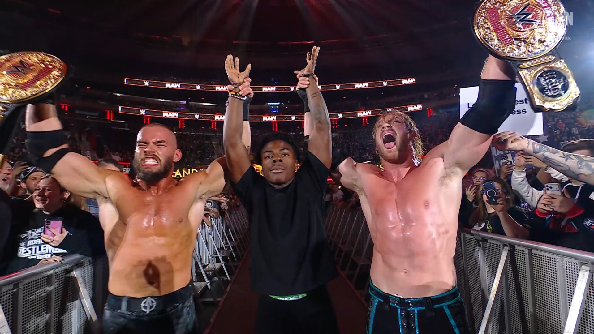 The Vision win World Tag Team titles on WWE Raw with iShowSpeed’s involvement