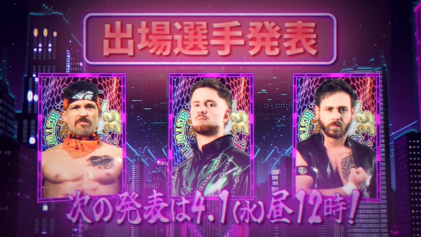Robbie Eagles, Francesco Akira, and Jacob Austin Young