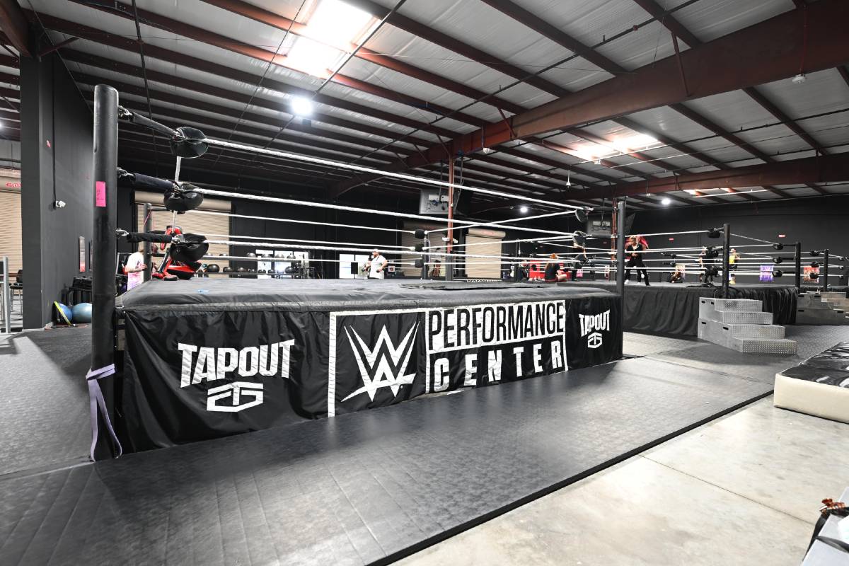 Hall of Famer coaching at the WWE Performance Center this week