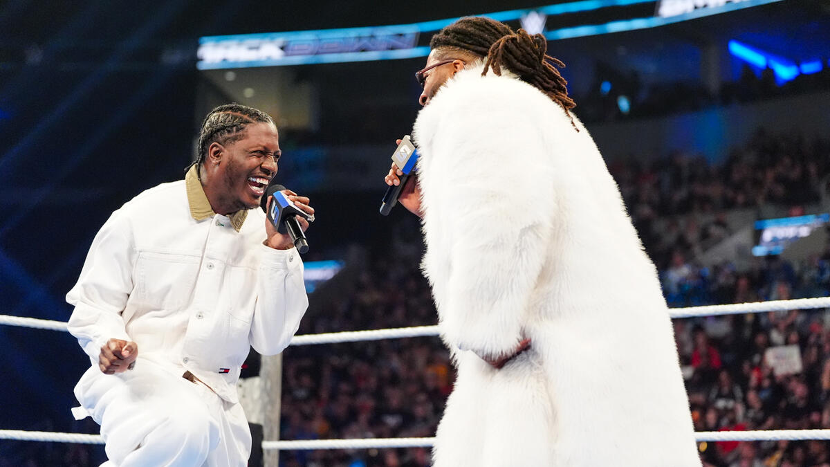 ST. LOUIS, MISSOURI - APRIL 3: &lt;&gt; during SmackDown at Enterprise Center on April 3, 2026 in St. Louis, Missouri. (Photo by WWE/WWE)