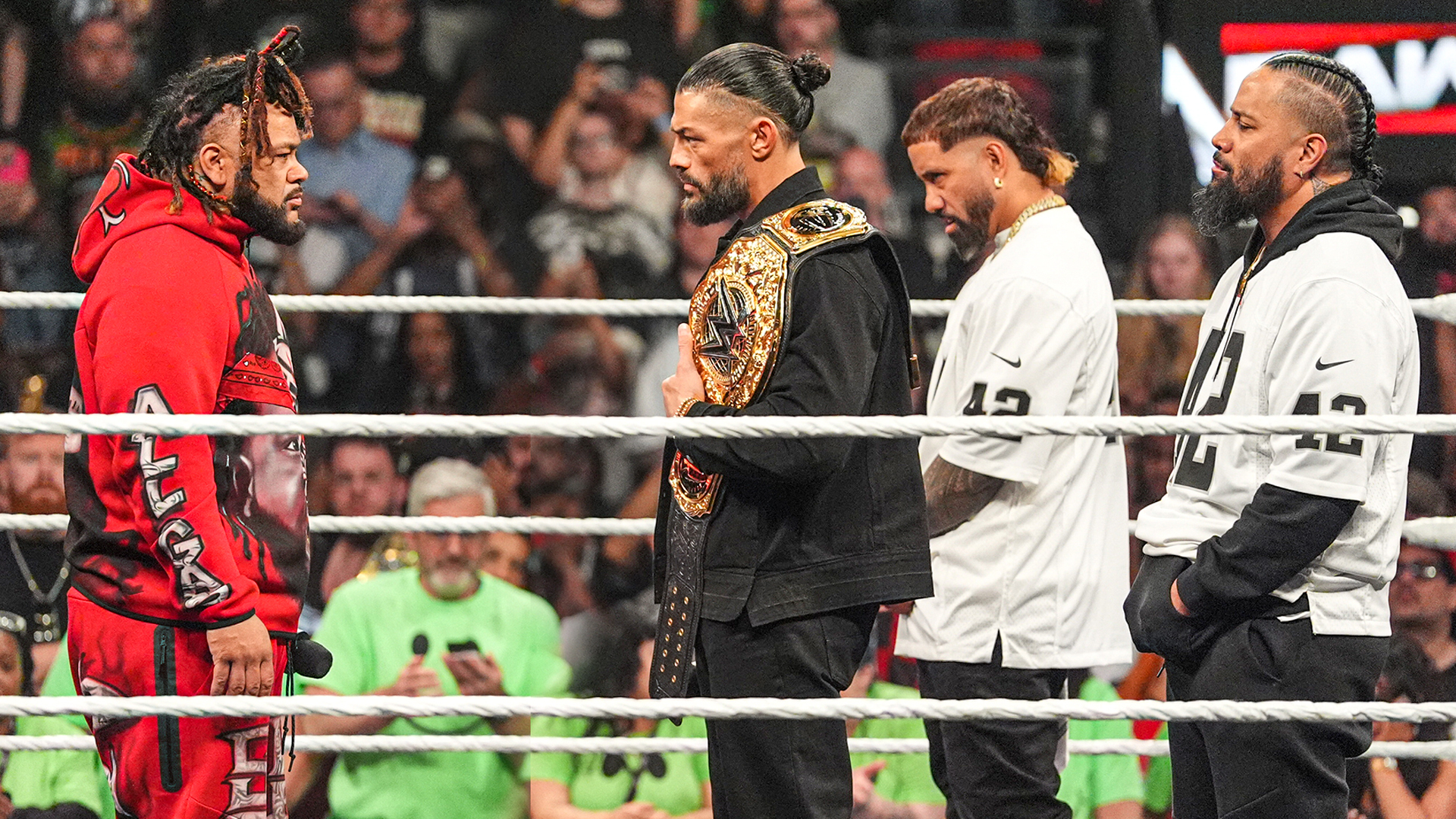 Roman Reigns, The Usos & Jacob Fatu | WWE