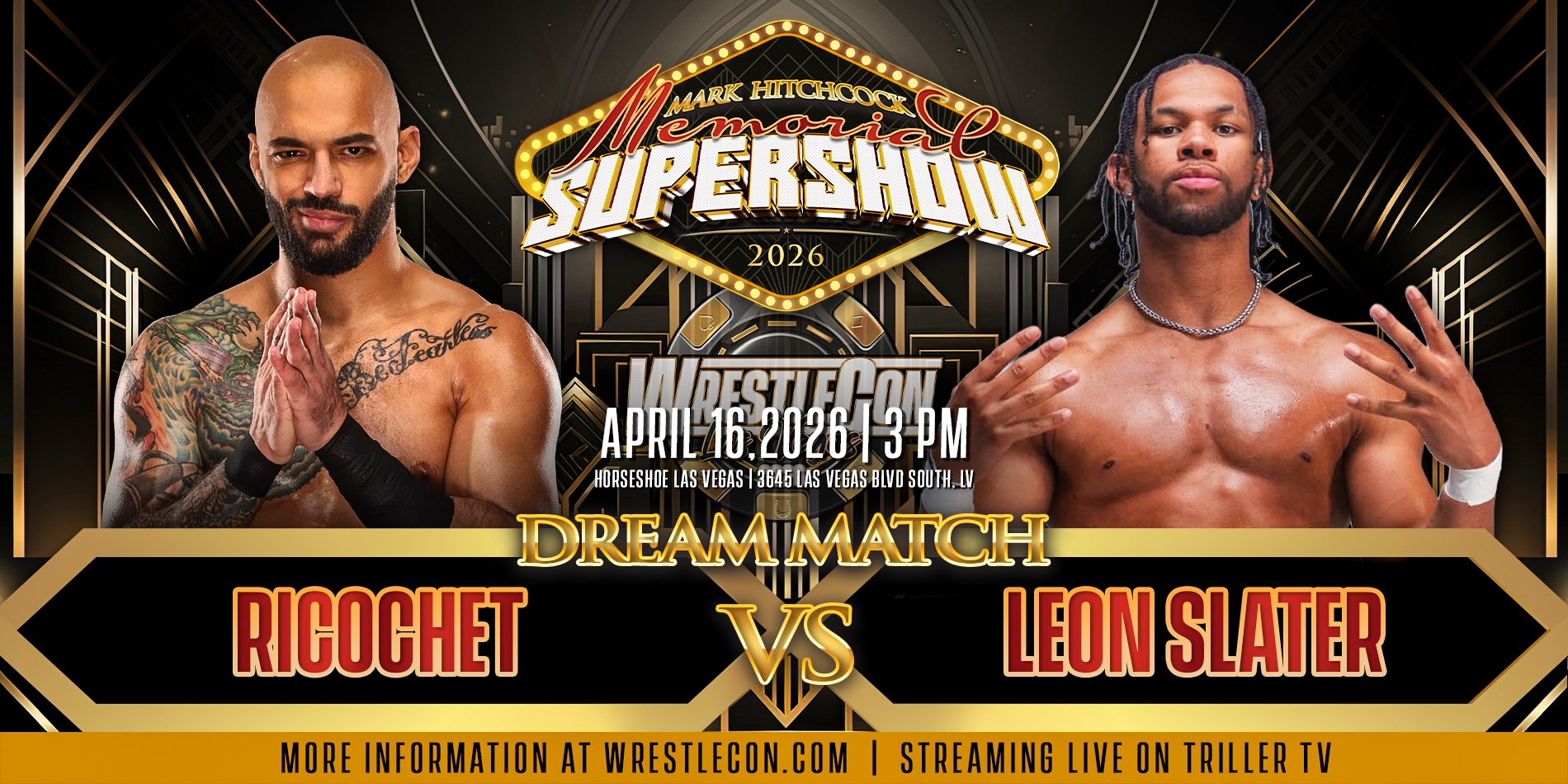 Wrestlecon promoter says Leon Slater wasn’t going to lose match against Ricochet
