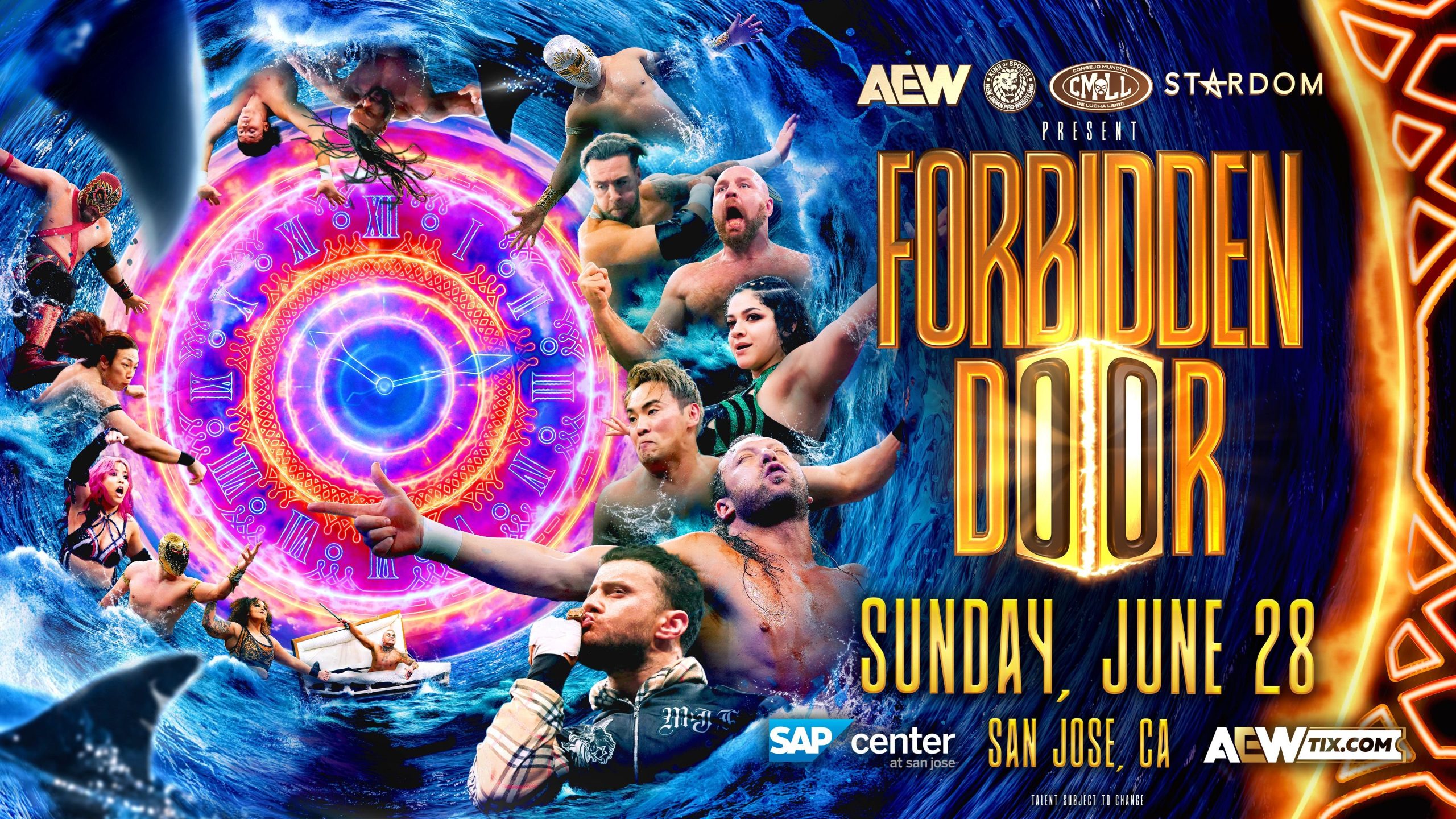 AEW Forbidden Door 2026 graphic