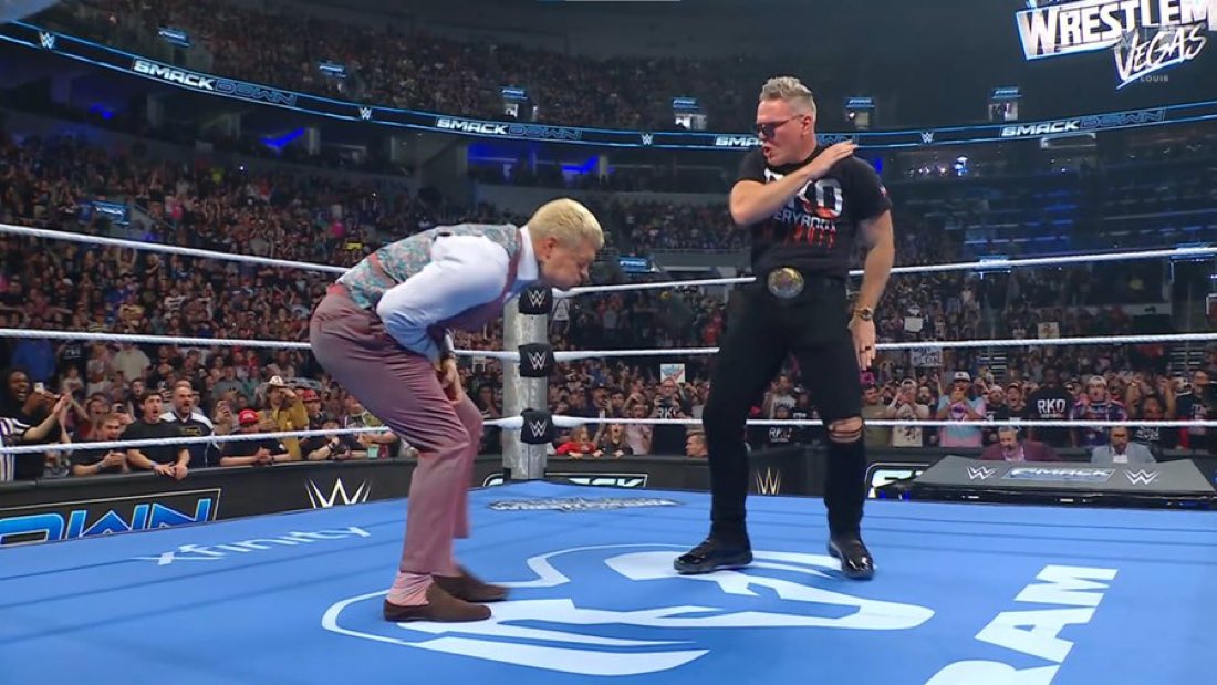Pat McAfee attacks Cody Rhodes