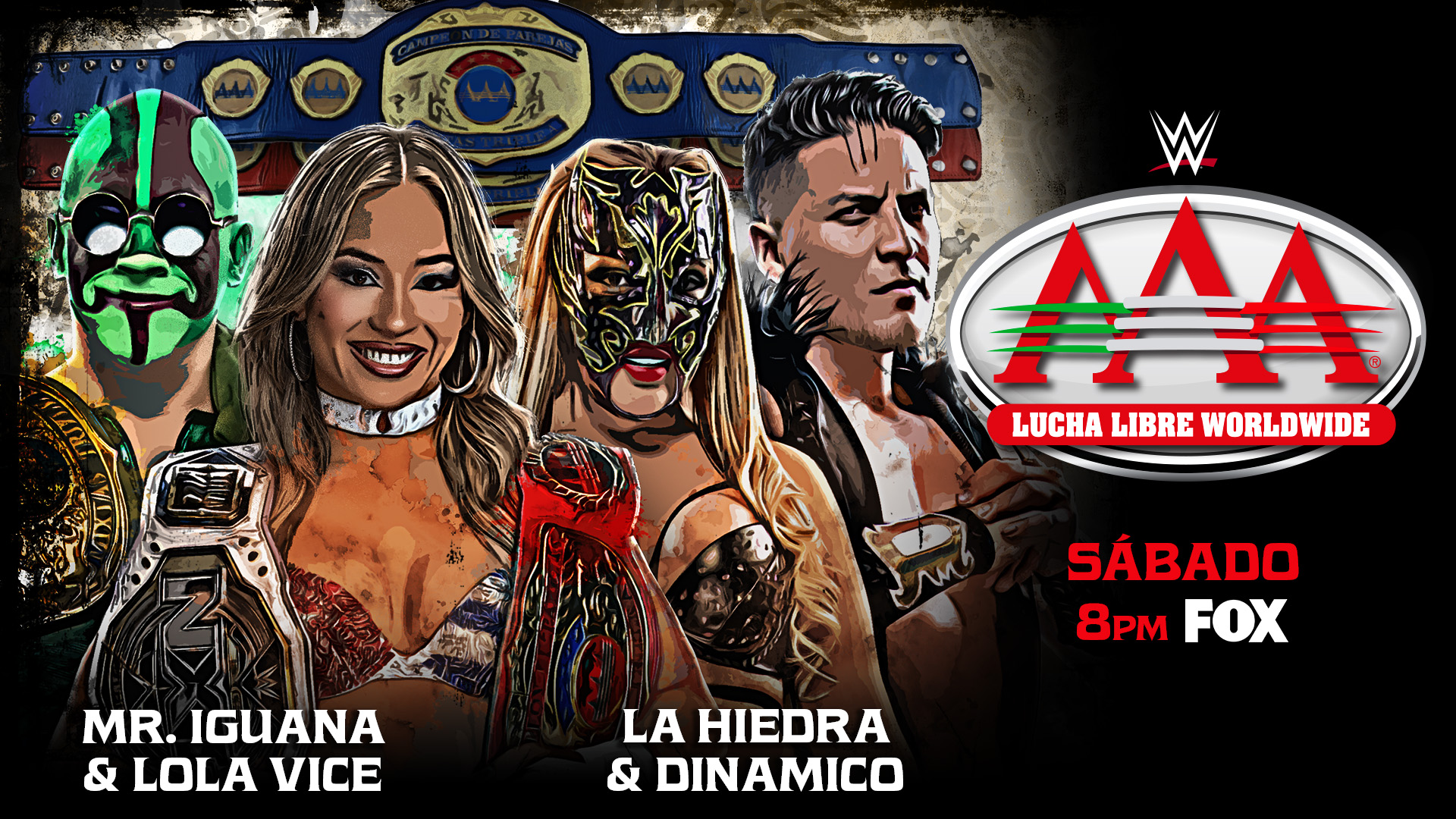 AAA on Fox live results: Lola Vice & Mr. Iguana defend the World Mixed Tag titles